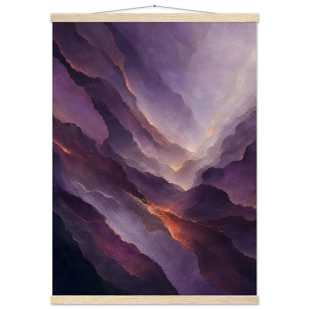 Violet Infinity: moon and night. Fine art poster by The Light Stays.