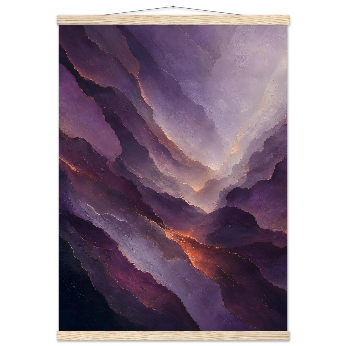 Violet Infinity: moon and night. Fine art poster by The Light Stays.