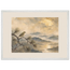 Golden Moon Bird: japanese art and japandi. Framed fine art print by The Light Stays.