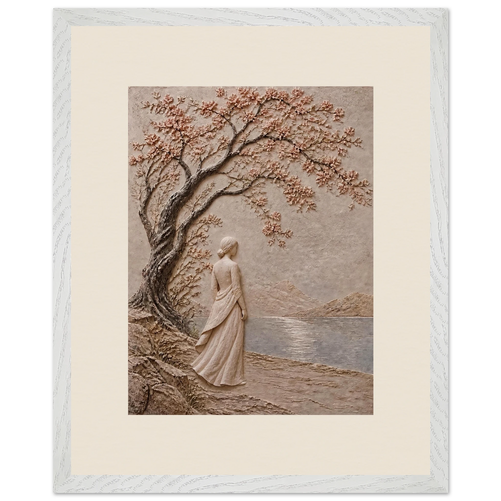 Spring Walk: petra and flora. Framed fine art print by The Light Stays.