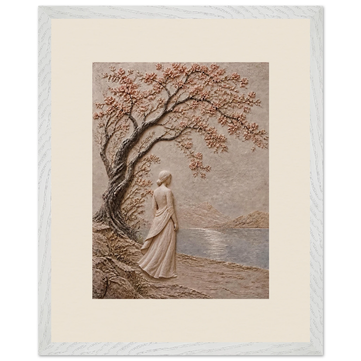 Spring Walk: petra and flora. Framed fine art print by The Light Stays.