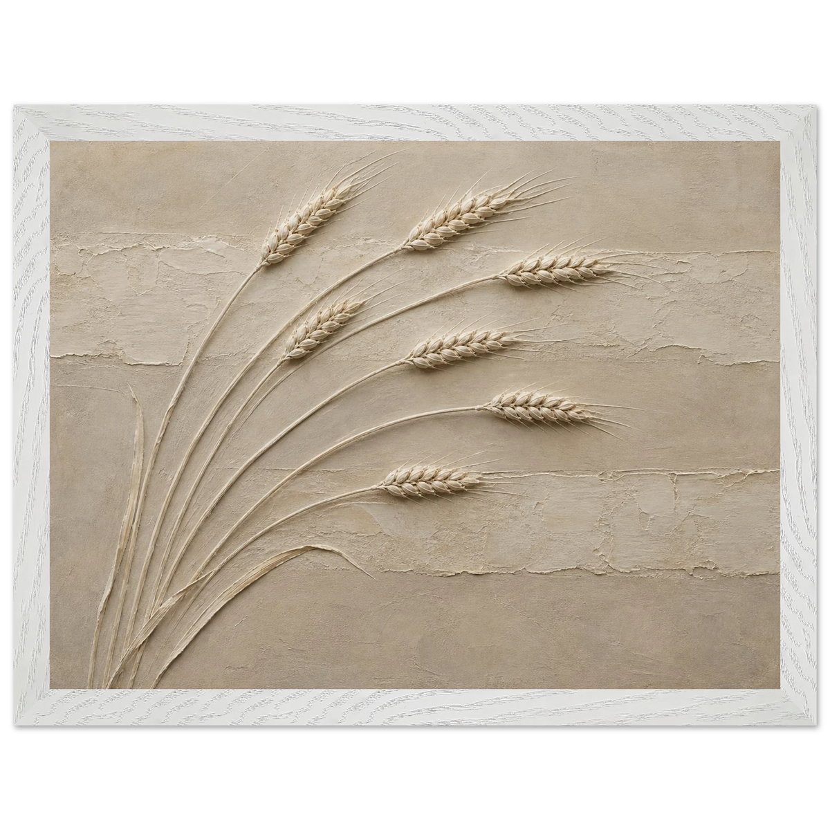 Wheat in Relief: faith, texture and botanical. Framed fine art print by The Light Stays.
