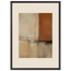 Terracotta Diptych, Panel I of II: two panels, terracotta and cream. Museum-quality framed fine art print.