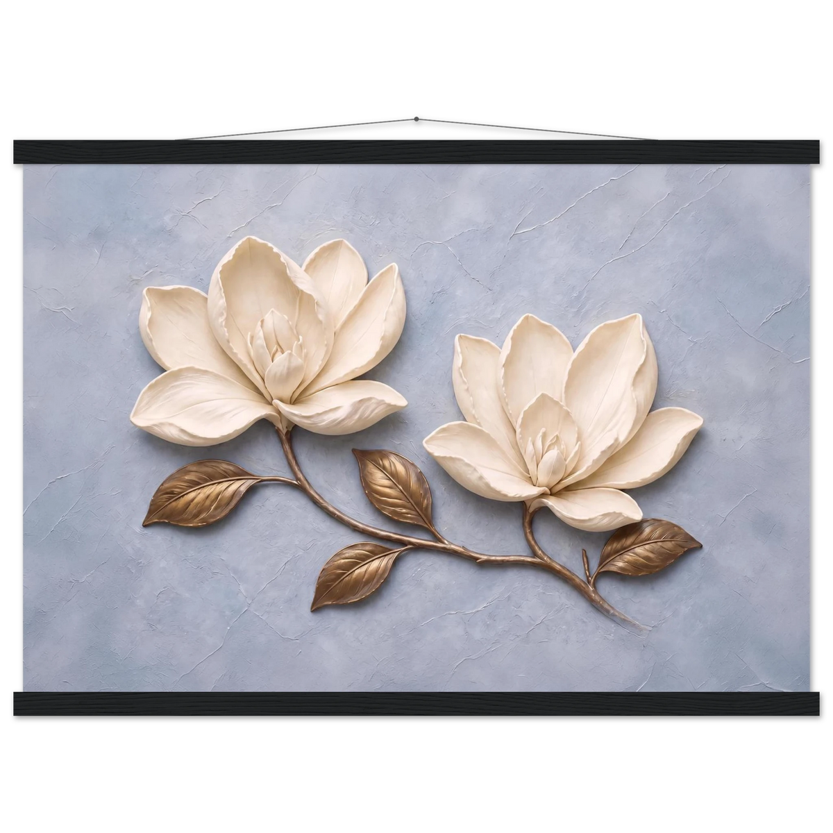 Bronze Magnolia: flowers and botanical. Fine art poster by The Light Stays.
