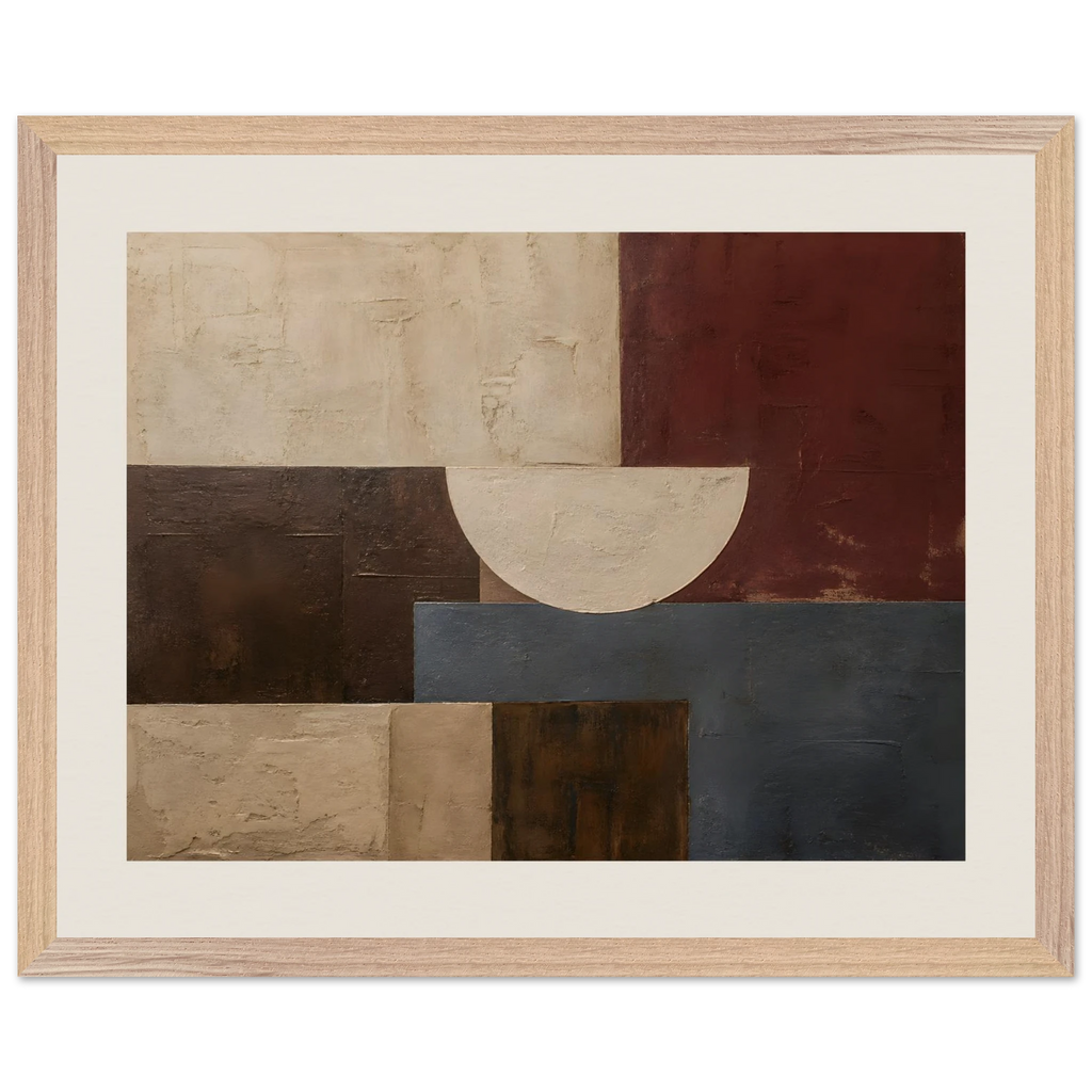 Blocos de Vinho, quadro abstrato emoldurado da The Light Stays.