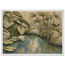 Papyrus Pond, lake, papyrus and serene greens. Archival framed fine art print shown framed.