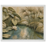 Papyrus Pond: lake, papyrus and serene greens. Museum-quality framed fine art print.