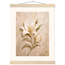 Alabaster Lily: flowers and botanical. Fine art poster.