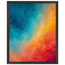 Teal and Orange, gradient, sea and dusk. Archival framed fine art print shown framed.