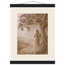 Old Friend: impasto, figure and companion tree. Museum-quality fine art poster.