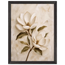Gilded Magnolia: flowers and botanical. Museum-quality framed fine art print.