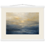 Golden Sea Mist: sea and coastal landscape. Fine art poster, alternate frame and size.