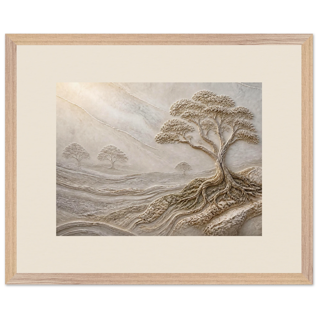Old Growth, petra and herbarium. Archival framed fine art print shown framed.
