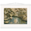 Papyrus Pond: lake, papyrus and serene greens. Fine art poster by The Light Stays.