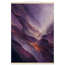 Violet Infinity: moon and night. Museum-quality fine art poster.