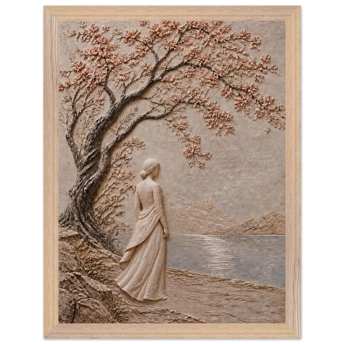 Spring Walk: petra and flora. Framed fine art print by The Light Stays.