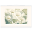 Ivory Lotus Screen: flowers and botanical. Fine art poster, alternate frame and size.