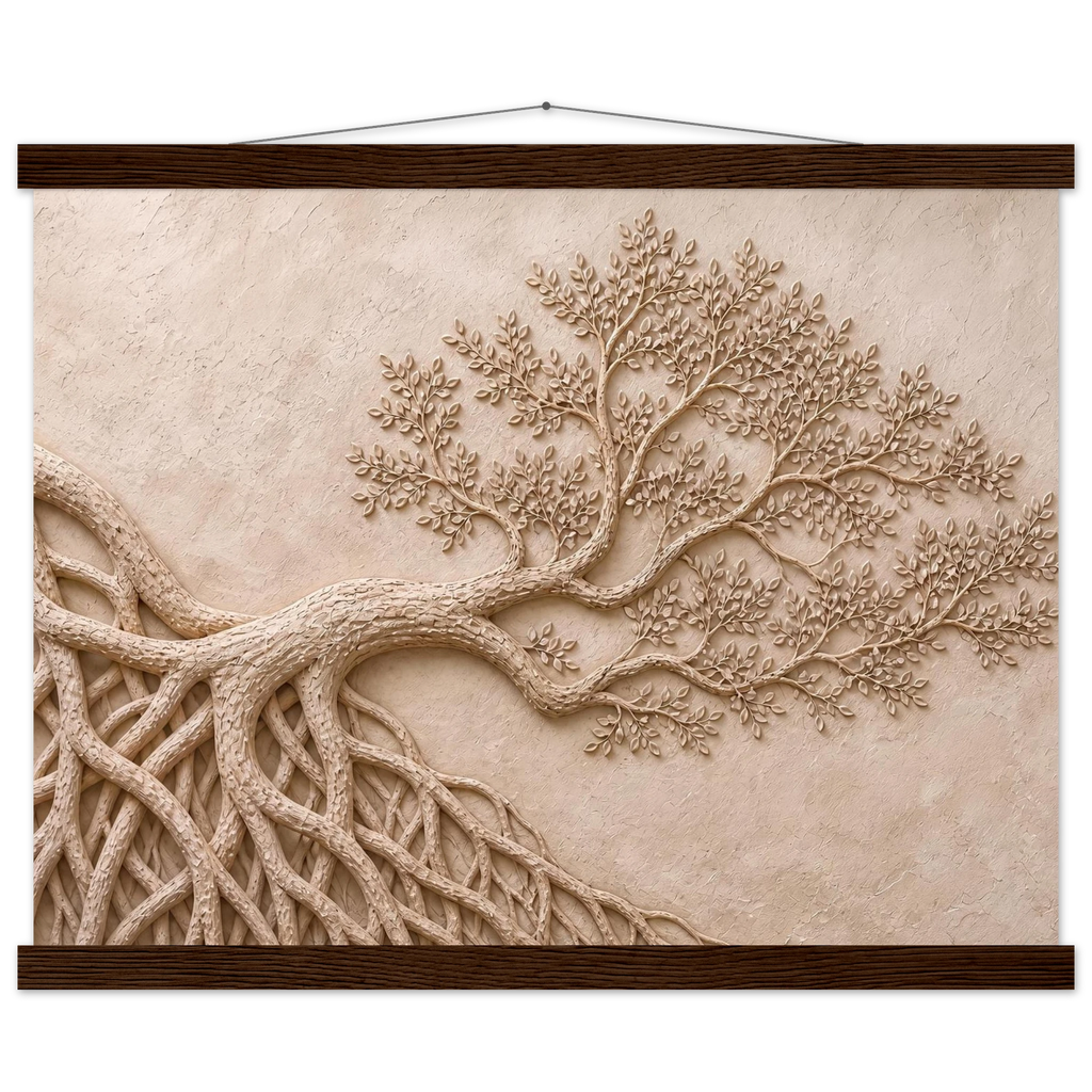 Root Lattice: petra and herbarium. Fine art poster by The Light Stays.
