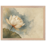 First Lotus Light: flowers and botanical. Framed fine art print, alternate frame and size.