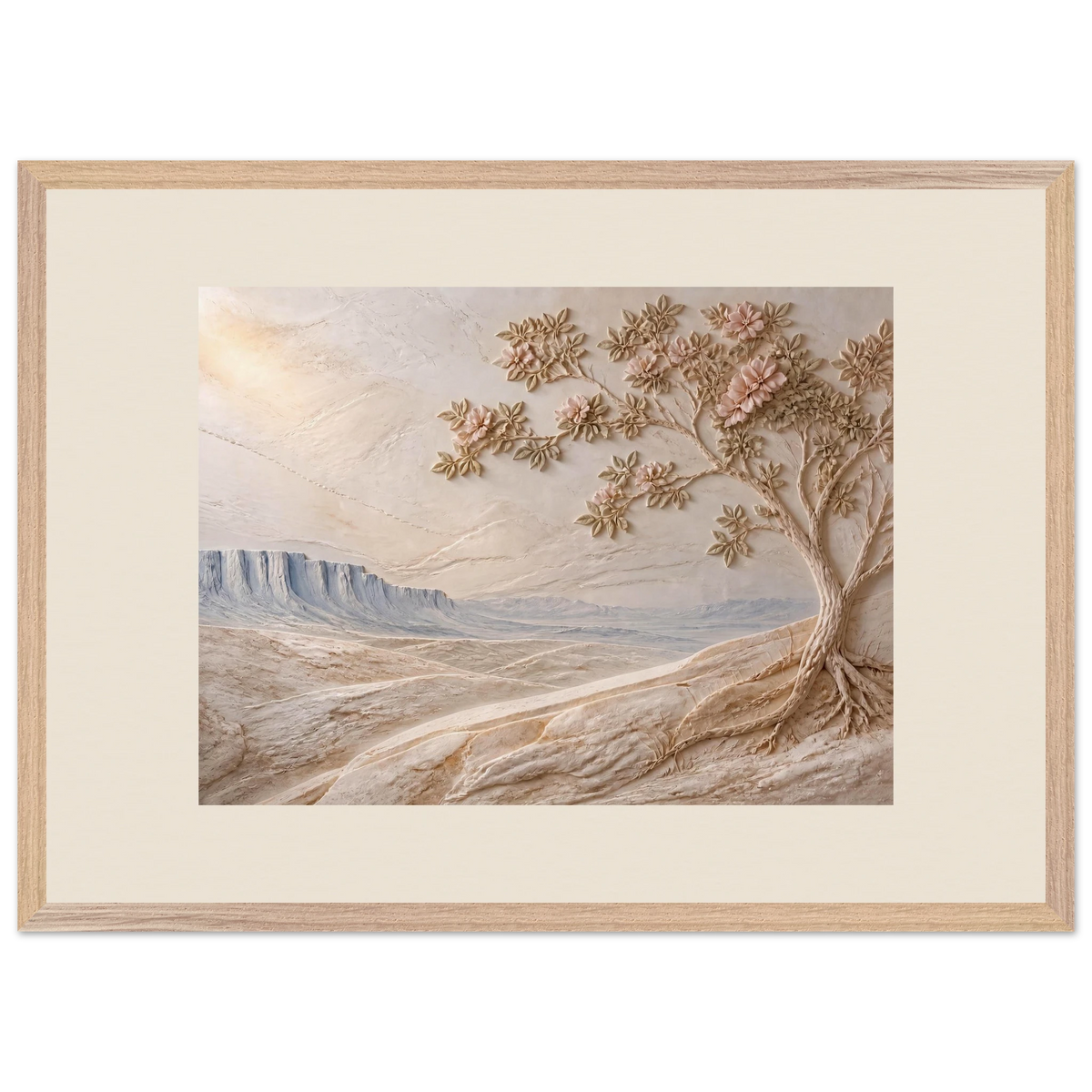 Cliffside Bloom: flowers and botanical. Framed fine art print by The Light Stays.