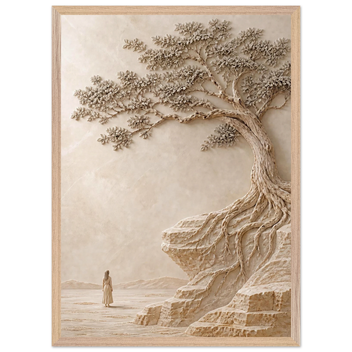Vigil: petra and siena. Framed fine art print, alternate frame and size.