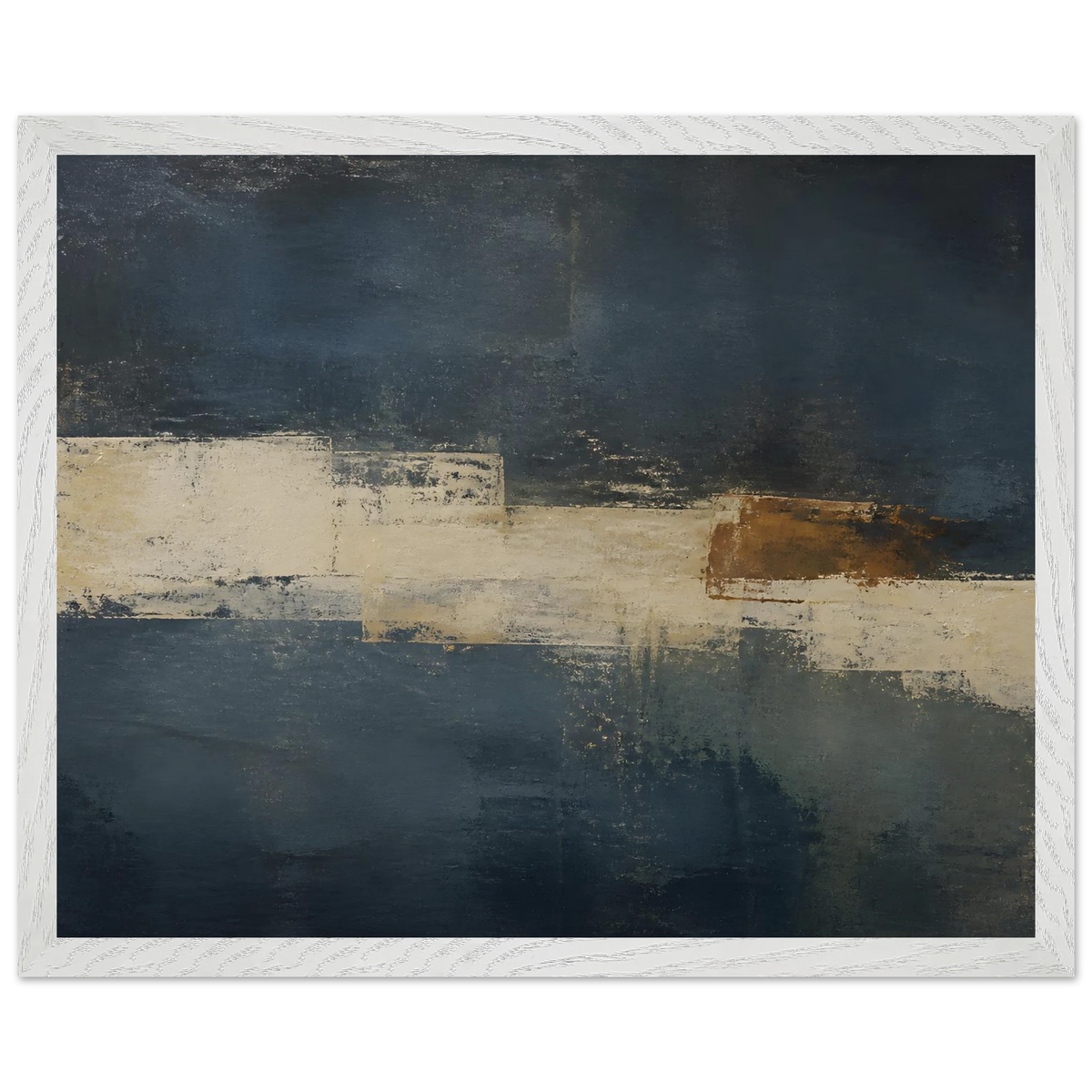 Ivory Crossing: abstract, ivory and serene lines. Framed fine art print by The Light Stays.
