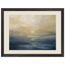 Golden Sea Mist: sea and coastal landscape. Framed fine art print.