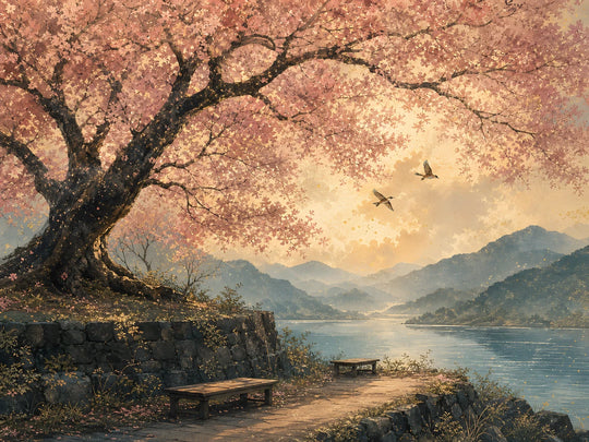 Cherry Blossom Lake