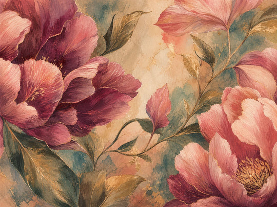 Crimson Peonies